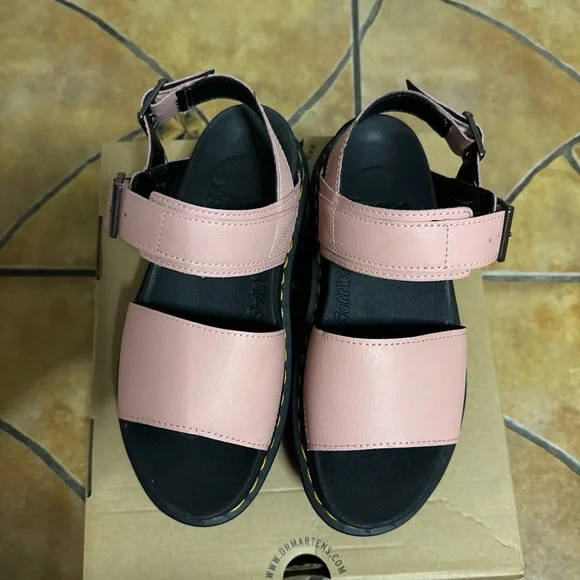 Dr. Martens “ Voss quad” Pink and Black Platform Sandals - Picture 3 of 5